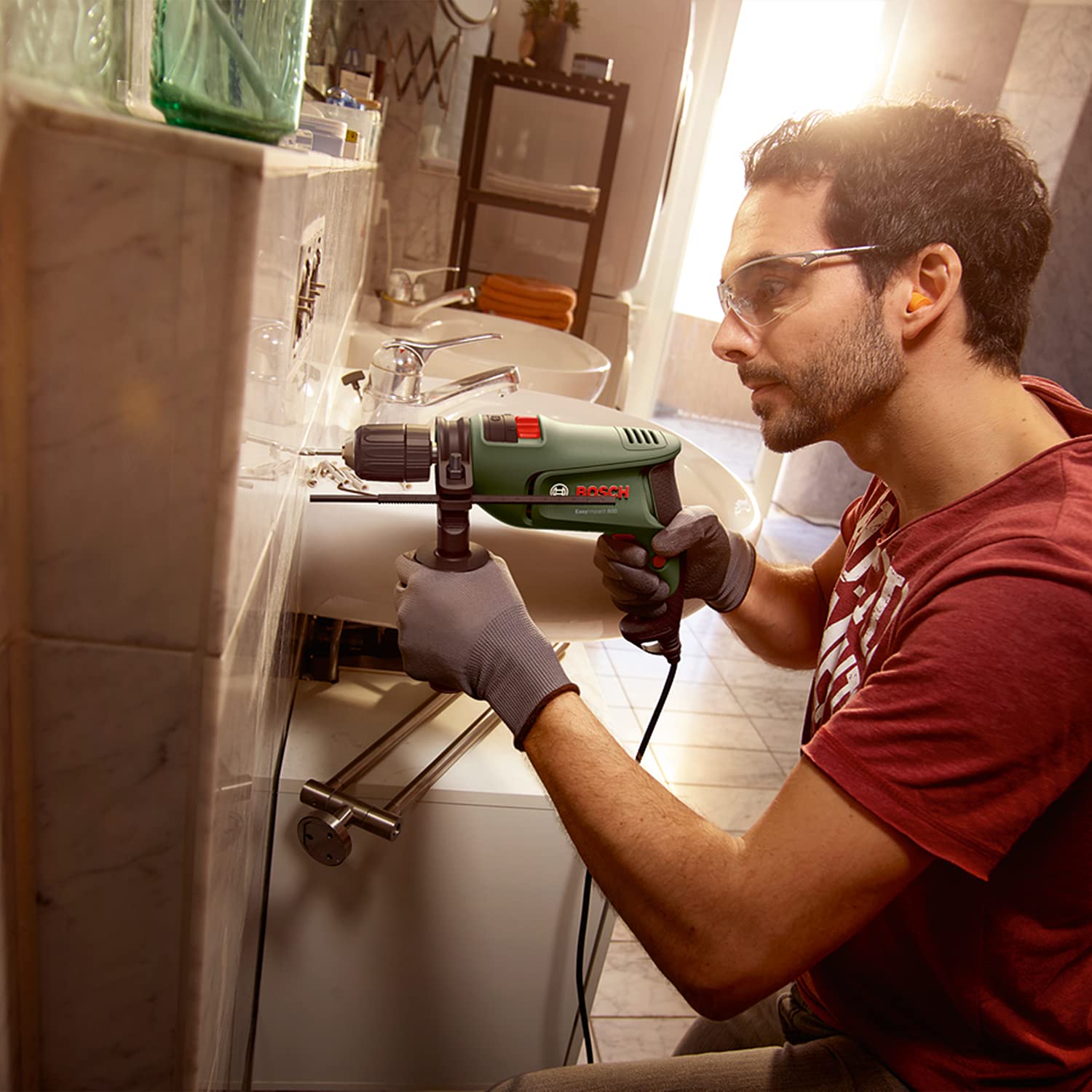 Werkbohr Schlagbohrmaschine EasyImpact 600 (600 Watt, im Koffer)