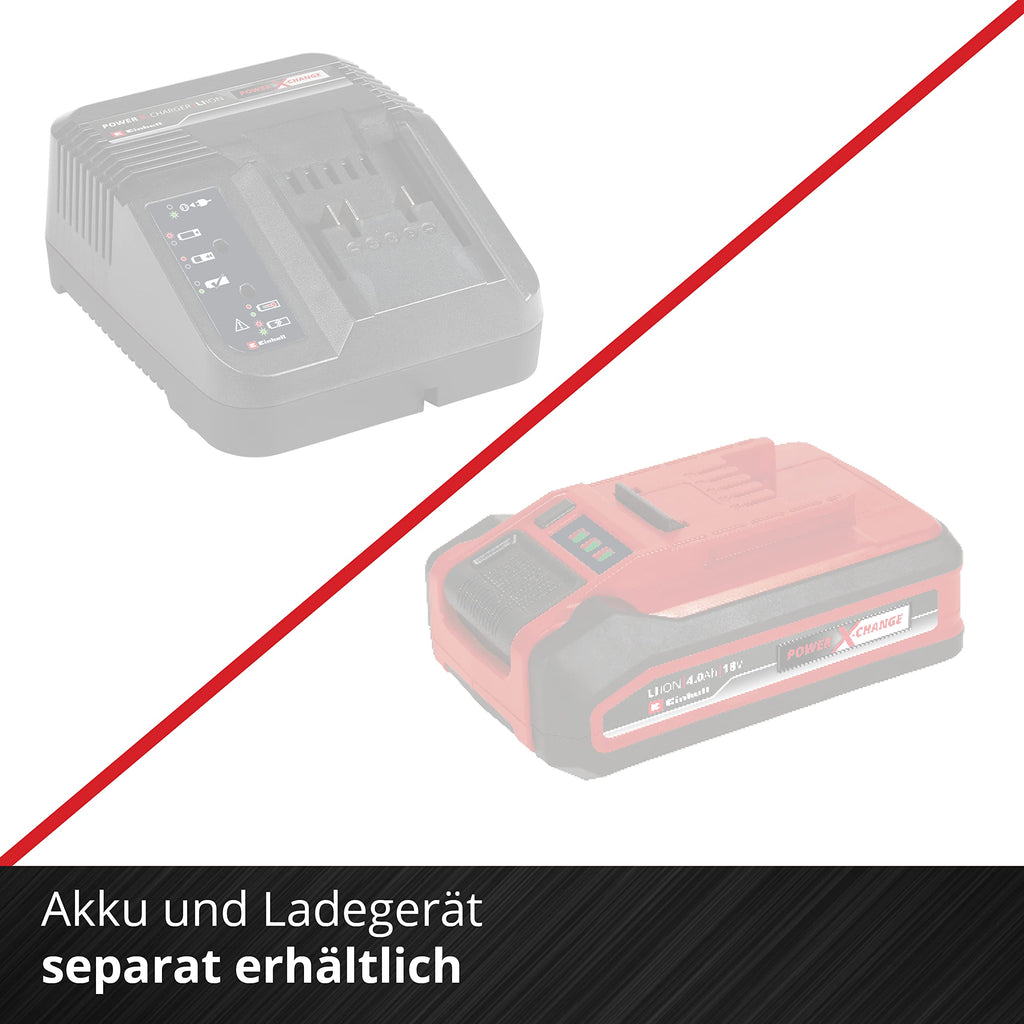 Werkbohr Akku-Bohrschrauber TE-CD 18/40 Li-Solo Power X-Change (Lithium-Ionen, 18 V, 40 Nm max. Drehmoment auf 21 Stufen, 2-Gang-Getriebe zum Bohren + Schrauben, Drehzahl-Elektronik, LED-Licht)