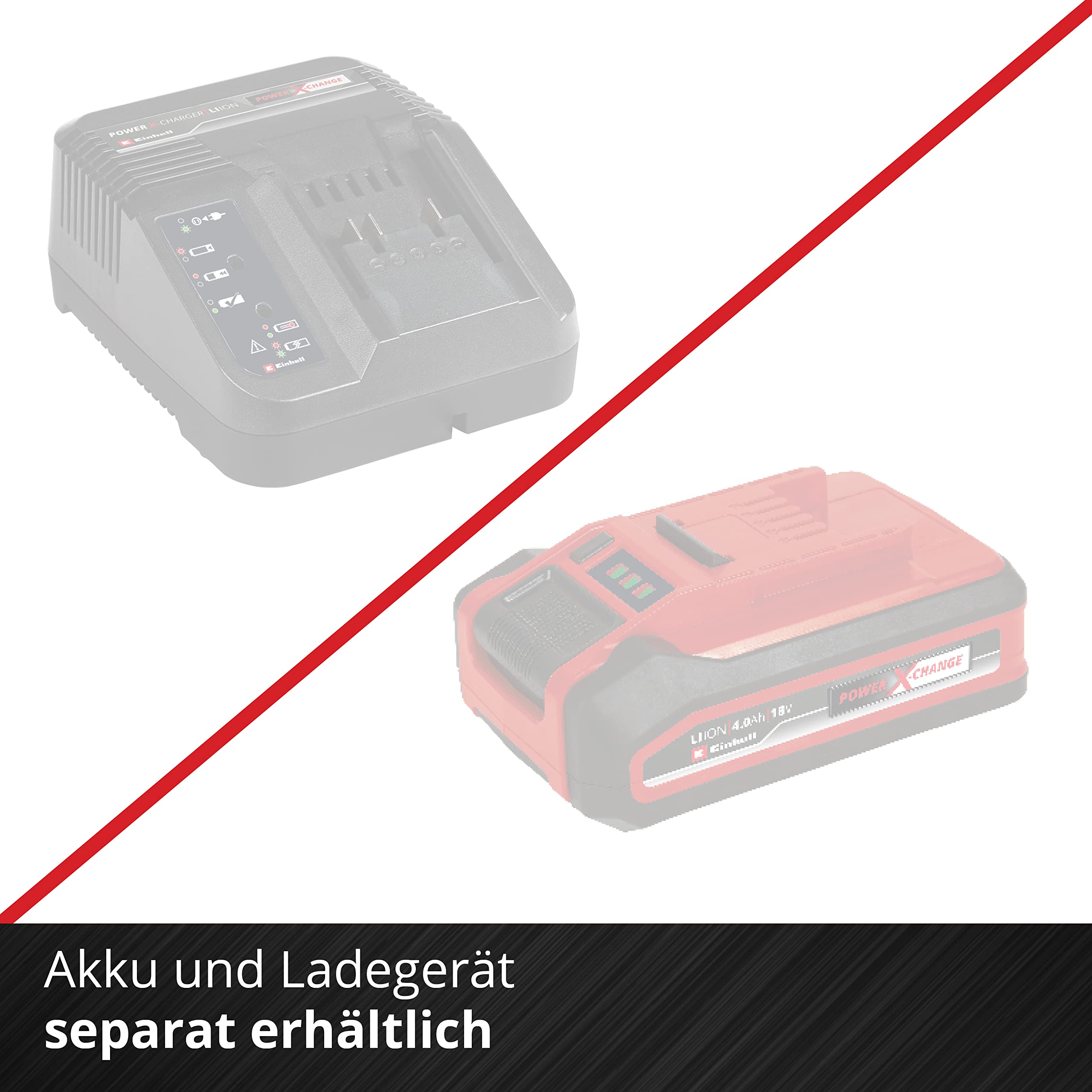 Werkbohr Akku-Bohrschrauber TE-CD 18/40 Li-Solo Power X-Change (Lithium-Ionen, 18 V, 40 Nm max. Drehmoment auf 21 Stufen, 2-Gang-Getriebe zum Bohren + Schrauben, Drehzahl-Elektronik, LED-Licht)
